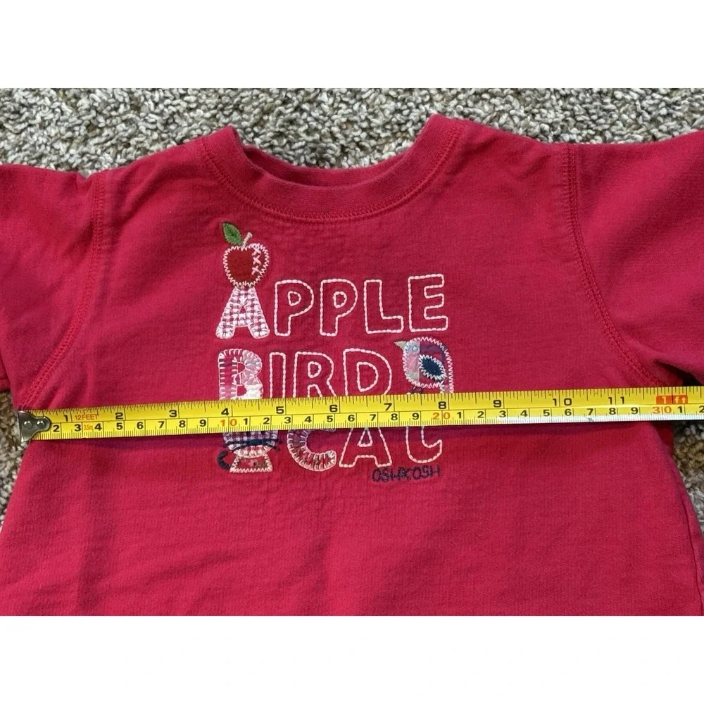 Vintage Oshkosh B'gosh RARE Sweatshirt‎ Toddler Girls 24M Crewneck ABC's